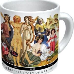 Unemployed Philosophers Guild “ A Brief History of Art” coffee mug